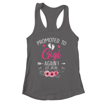 Promoted To Gigi Again Est 2026 Mothers Day Shirt & Tank Top | siriusteestore