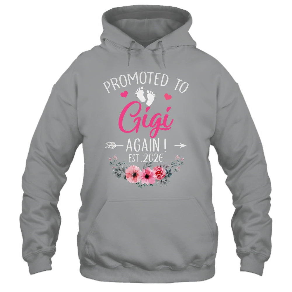 Promoted To Gigi Again Est 2026 Mothers Day Shirt & Tank Top | siriusteestore
