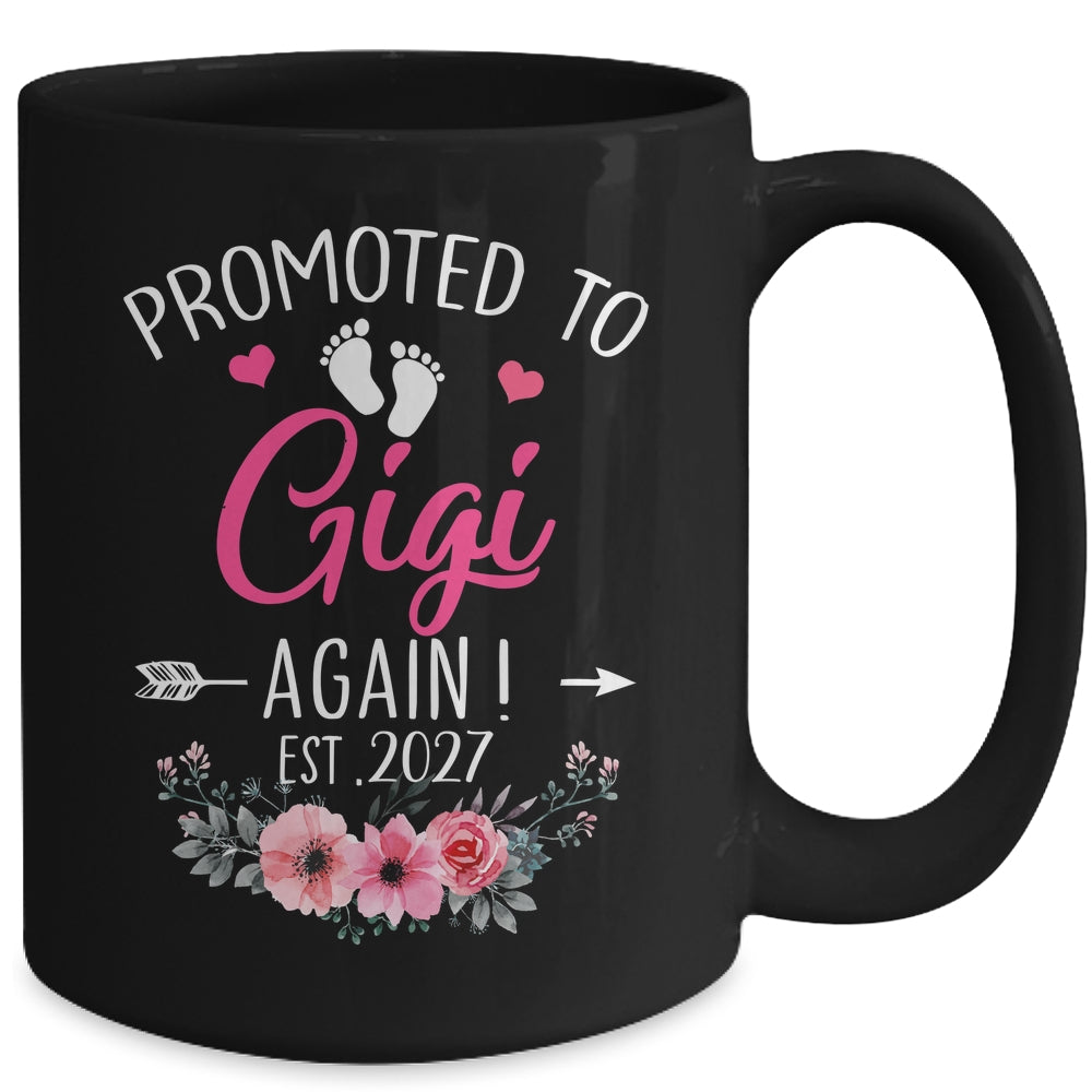 Promoted To Gigi Again Est 2027 Mothers Day Mug | siriusteestore