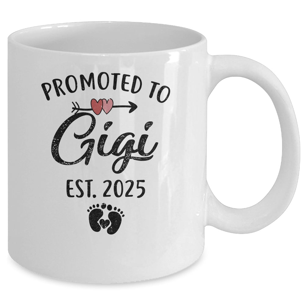 Promoted To Gigi Est 2025 First Time Mothers Day Mug | siriusteestore