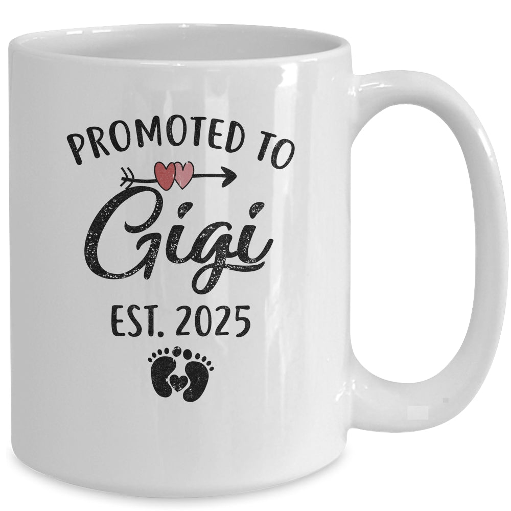 Promoted To Gigi Est 2025 First Time Mothers Day Mug | siriusteestore