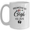 Promoted To Gigi Est 2025 First Time Mothers Day Mug | siriusteestore