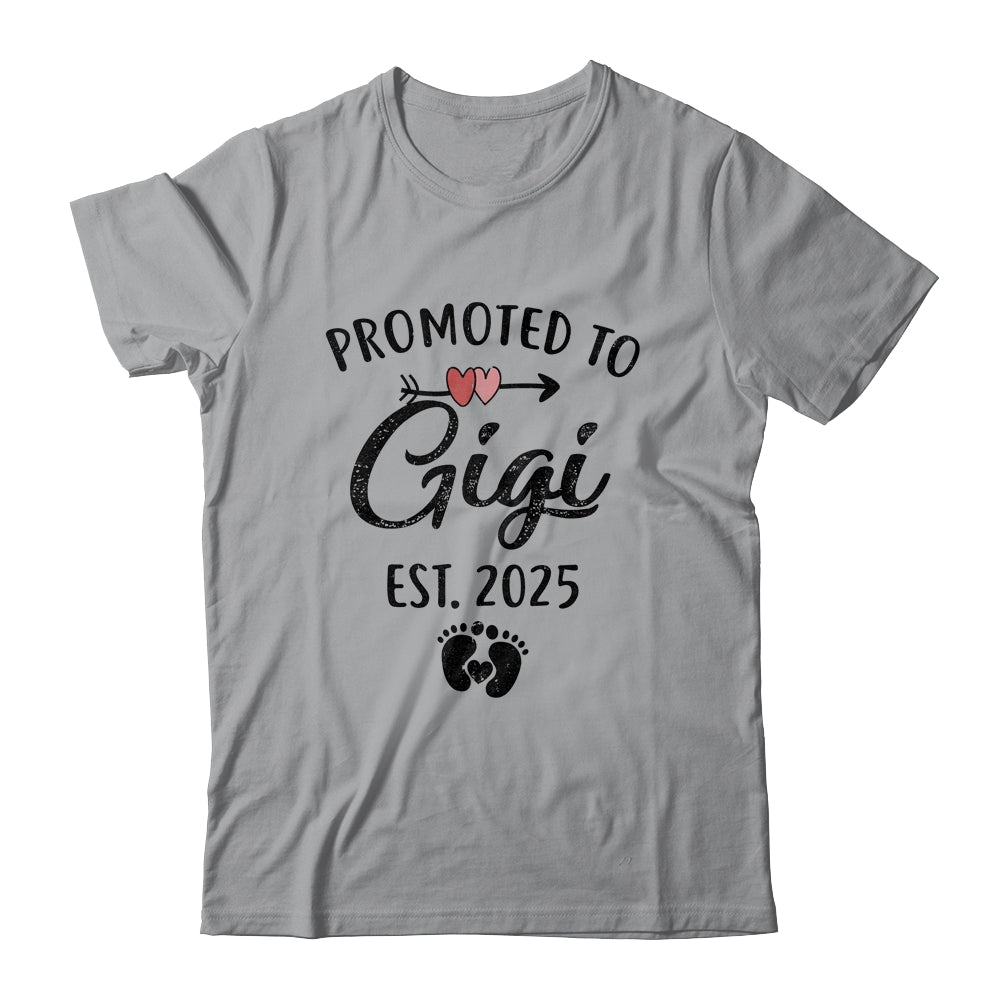 Promoted To Gigi Est 2025 First Time Mothers Day Shirt & Tank Top | siriusteestore