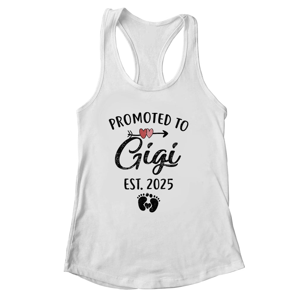 Promoted To Gigi Est 2025 First Time Mothers Day Shirt & Tank Top | siriusteestore