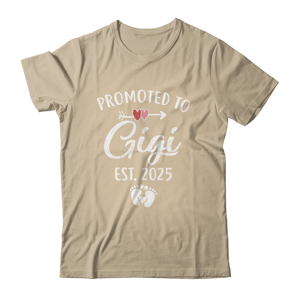 Promoted To Gigi Est 2025 Funny First Time Mothers Day Shirt & Tank Top | siriusteestore