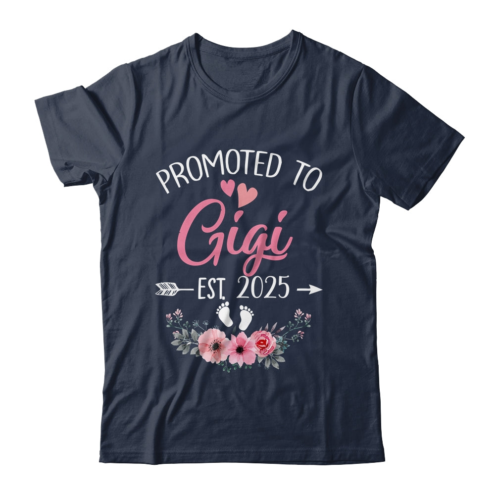 Promoted To Gigi Est 2025 Mothers Day First Time Shirt & Tank Top | siriusteestore
