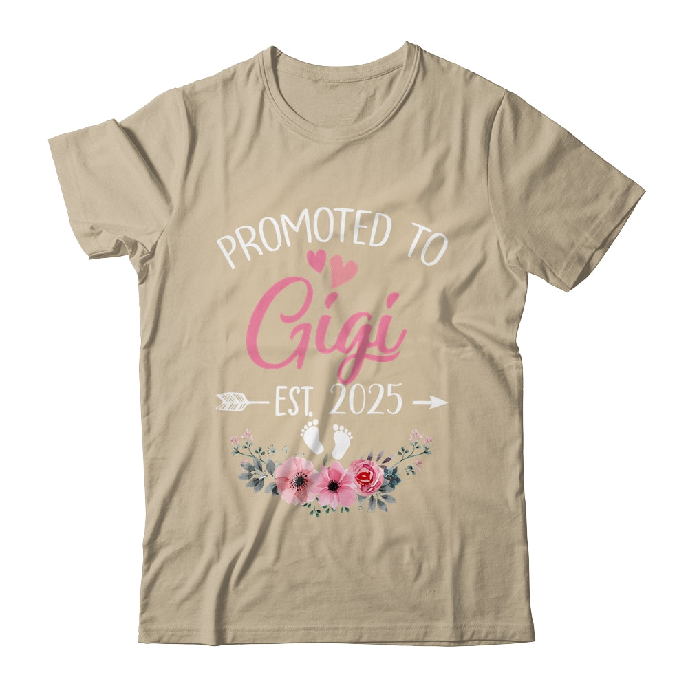 Promoted To Gigi Est 2025 Mothers Day First Time Shirt & Tank Top | siriusteestore