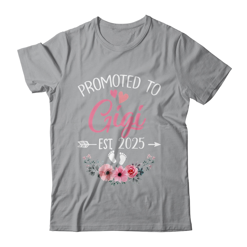 Promoted To Gigi Est 2025 Mothers Day First Time Shirt & Tank Top | siriusteestore