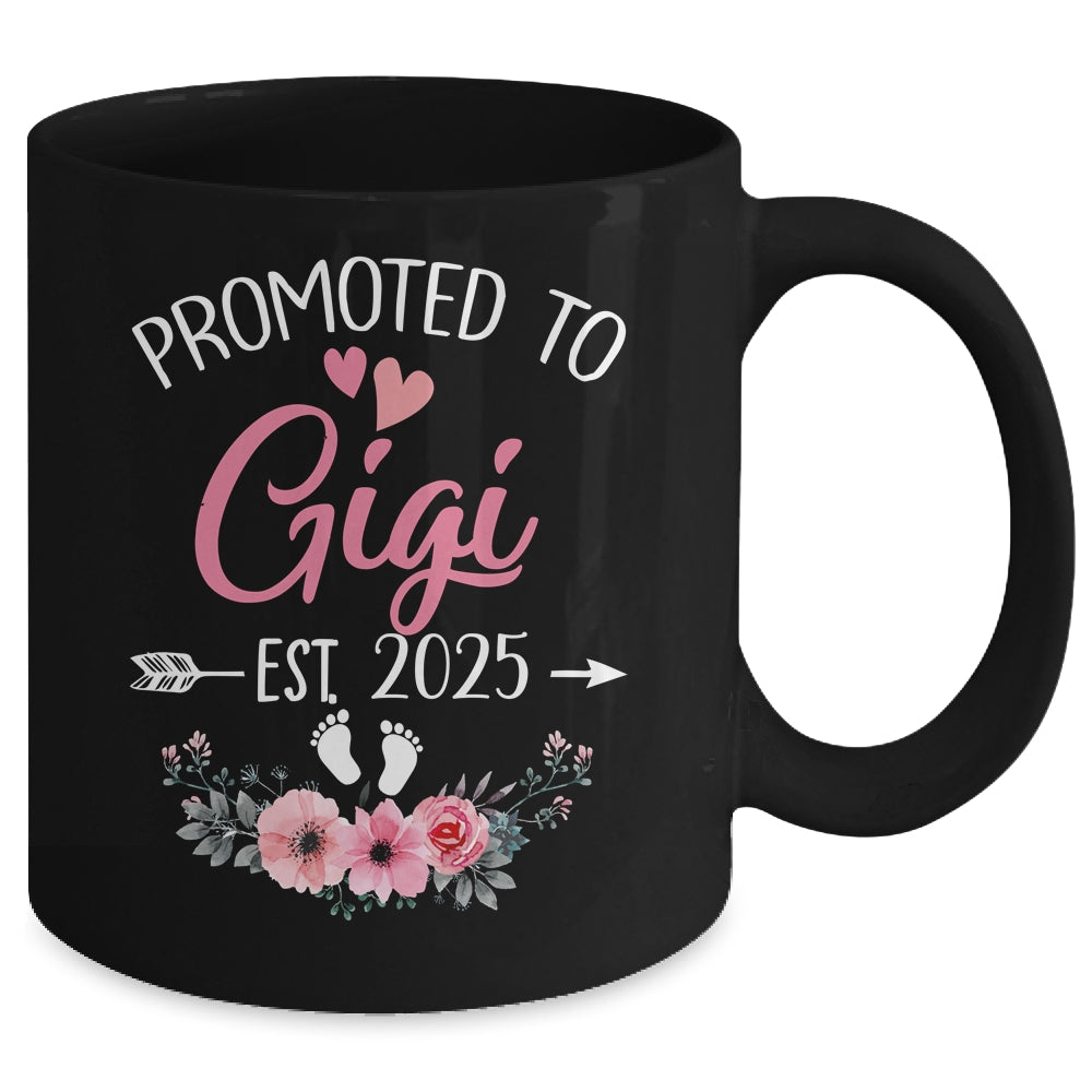 Promoted To Gigi Est 2025 Mothers Day First Time Mug | siriusteestore