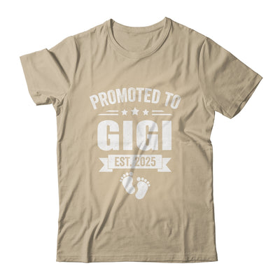 Promoted To Gigi Est 2025 Mothers Day First Time New Gigi Shirt & Tank Top | siriusteestore