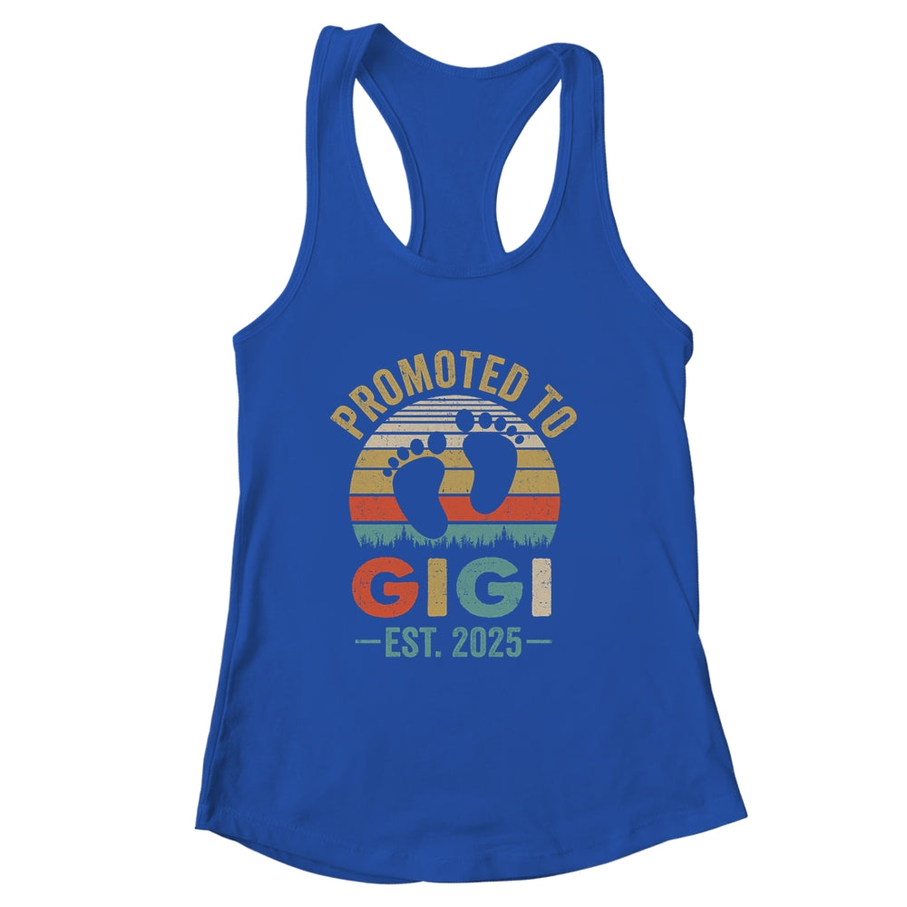 Promoted To Gigi Est 2025 Mothers Day Vintage Shirt & Tank Top | siriusteestore