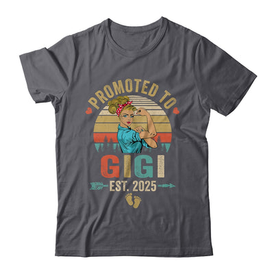 Promoted To Gigi Est 2025 Retro First Time Gigi Shirt & Tank Top | siriusteestore