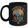 Promoted To Gigi Est 2025 Retro First Time Gigi Mug | siriusteestore