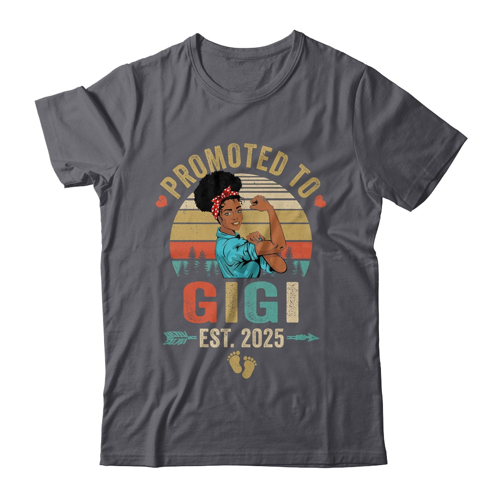 Promoted To Gigi Est 2025 Vintage First Time Gigi Shirt & Tank Top | siriusteestore