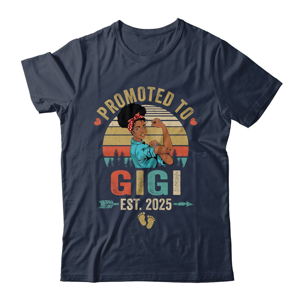 Promoted To Gigi Est 2025 Vintage First Time Gigi Shirt & Tank Top | siriusteestore