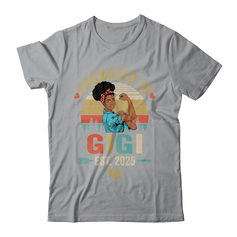 Promoted To Gigi Est 2025 Vintage First Time Gigi Shirt & Tank Top | siriusteestore