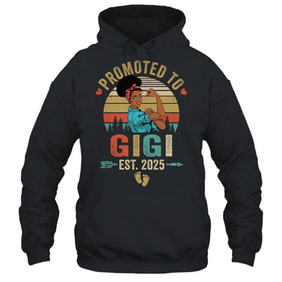 Promoted To Gigi Est 2025 Vintage First Time Gigi Shirt & Tank Top | siriusteestore