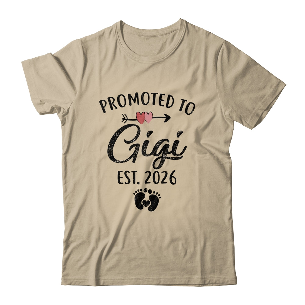 Promoted To Gigi Est 2026 First Time Mothers Day Shirt & Hoodie | siriusteestore