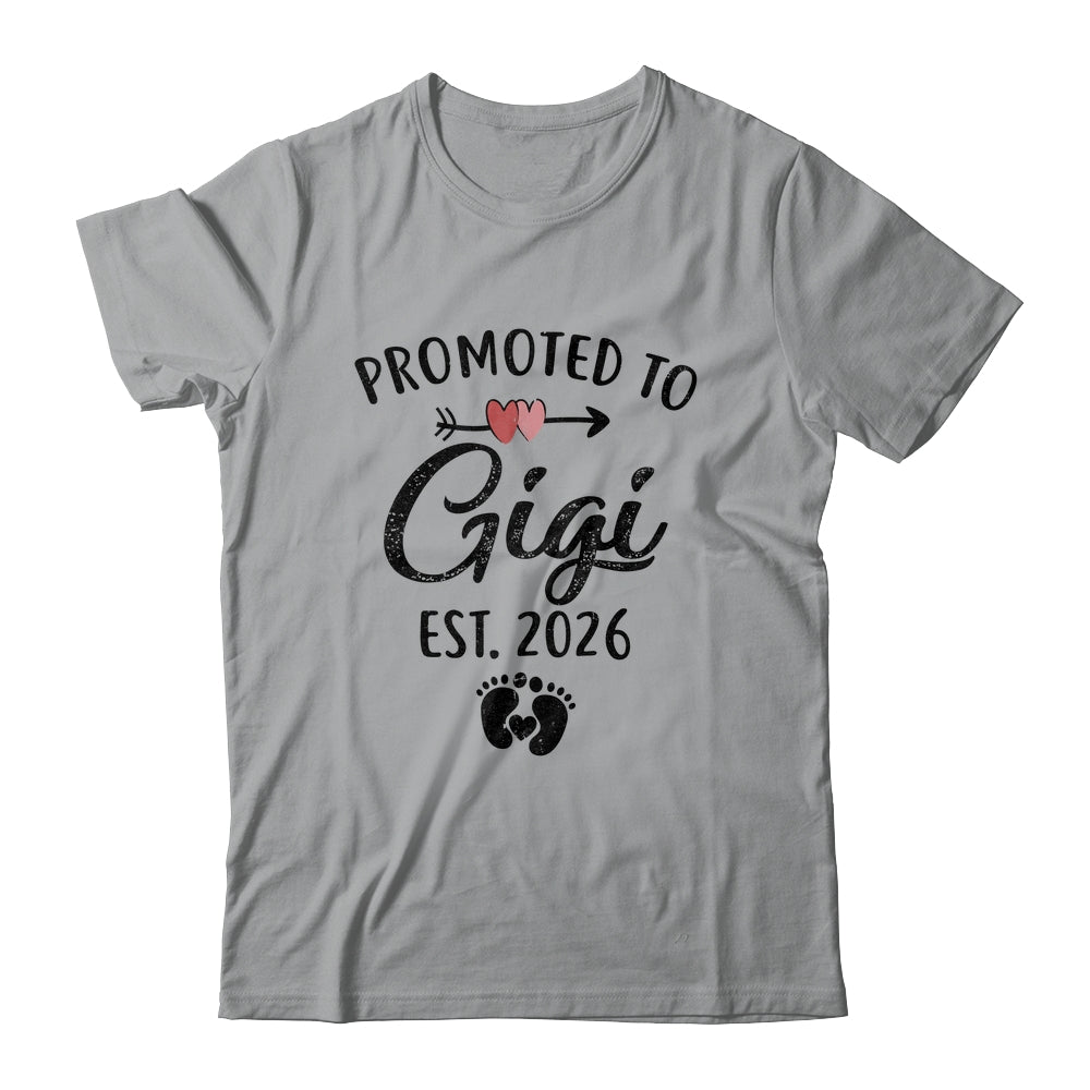 Promoted To Gigi Est 2026 First Time Mothers Day Shirt & Hoodie | siriusteestore
