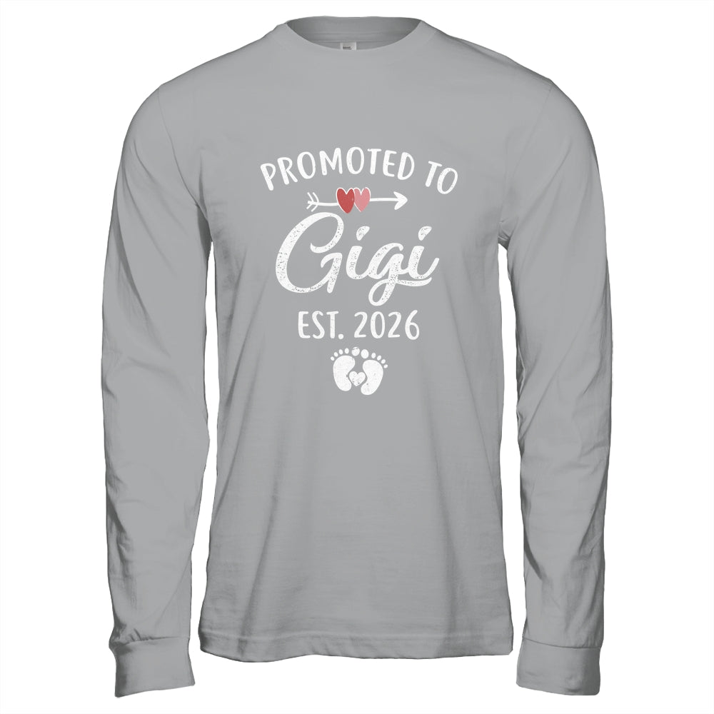 Promoted To Gigi Est 2026 Funny First Time Mothers Day Shirt & Hoodie | siriusteestore