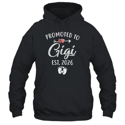 Promoted To Gigi Est 2026 Funny First Time Mothers Day Shirt & Hoodie | siriusteestore