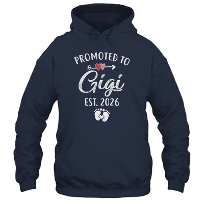 Promoted To Gigi Est 2026 Funny First Time Mothers Day Shirt & Hoodie | siriusteestore