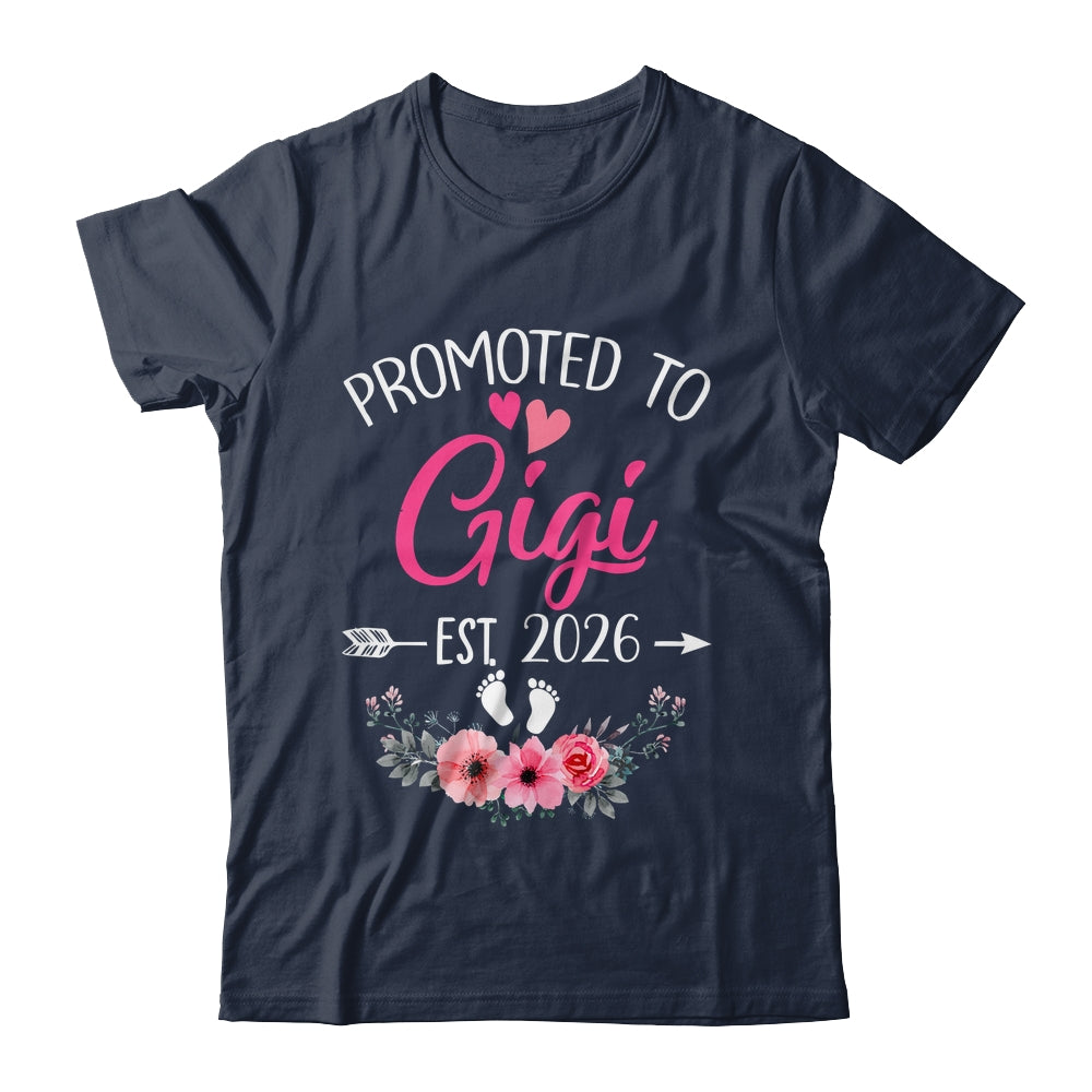 Promoted To Gigi Est 2026 Mothers Day First Time Shirt & Tank Top | siriusteestore