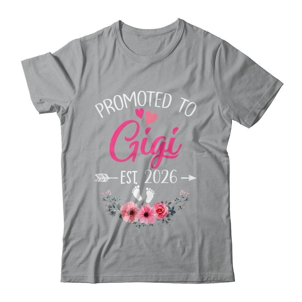 Promoted To Gigi Est 2026 Mothers Day First Time Shirt & Tank Top | siriusteestore