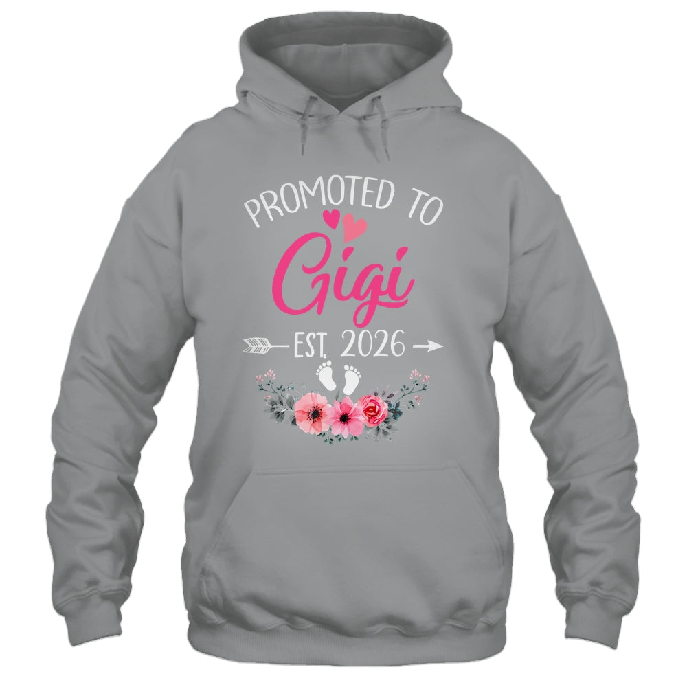 Promoted To Gigi Est 2026 Mothers Day First Time Shirt & Tank Top | siriusteestore