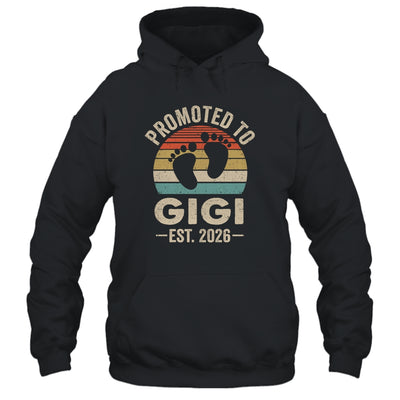 Promoted To Gigi Est 2026 Mothers Day Vintage Shirt & Hoodie | siriusteestore