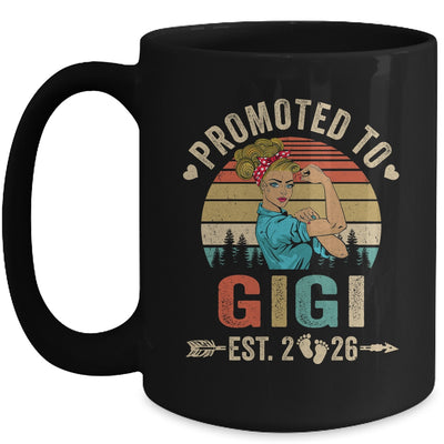 Promoted To Gigi Est 2026 Retro First Time Gigi Mug | siriusteestore