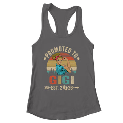 Promoted To Gigi Est 2026 Retro First Time Gigi Shirt & Tank Top | siriusteestore