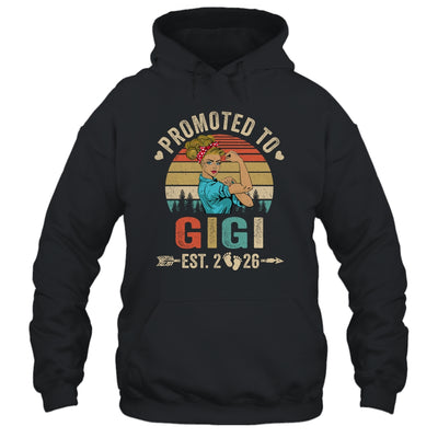 Promoted To Gigi Est 2026 Retro First Time Gigi Shirt & Tank Top | siriusteestore