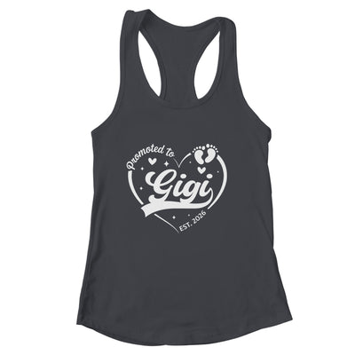 Promoted To Gigi Est 2026 Soon To Be New Grandmom Heart Shirt & Tank Top | siriusteestore
