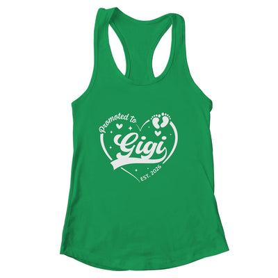 Promoted To Gigi Est 2026 Soon To Be New Grandmom Heart Shirt & Tank Top | siriusteestore