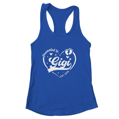 Promoted To Gigi Est 2026 Soon To Be New Grandmom Heart Shirt & Tank Top | siriusteestore