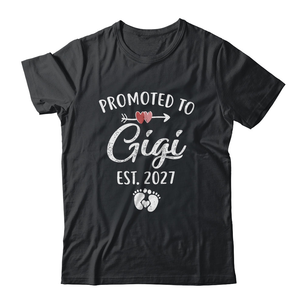 Promoted To Gigi Est 2027 Funny First Time Mothers Day Shirt & Hoodie | siriusteestore