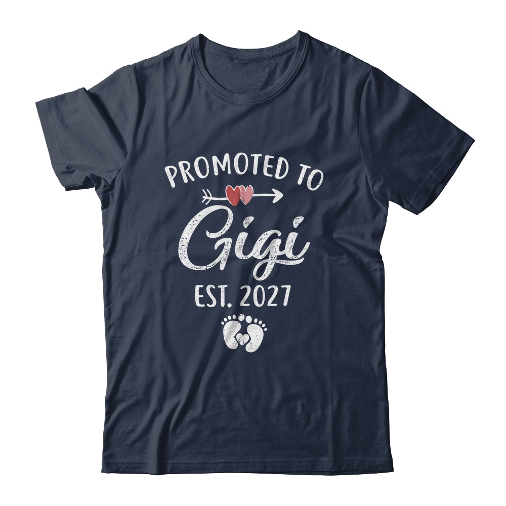 Promoted To Gigi Est 2027 Funny First Time Mothers Day Shirt & Hoodie | siriusteestore