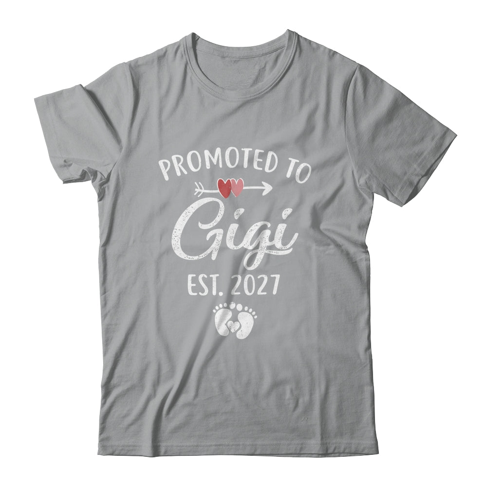Promoted To Gigi Est 2027 Funny First Time Mothers Day Shirt & Hoodie | siriusteestore