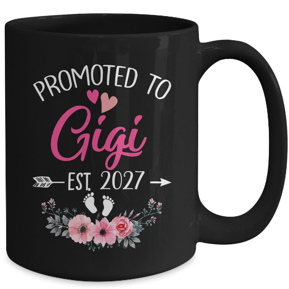 Promoted To Gigi Est 2027 Mothers Day First Time Mug | siriusteestore