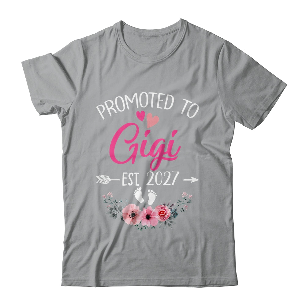Promoted To Gigi Est 2027 Mothers Day First Time Shirt & Tank Top | siriusteestore