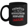 Promoted To Godfather Again 2025 Pregnancy Announcement Mug | siriusteestore
