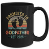 Promoted To Godfather Est 2025 Fathers Day Vintage Mug | siriusteestore
