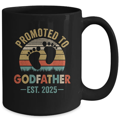 Promoted To Godfather Est 2025 Fathers Day Vintage Mug | siriusteestore