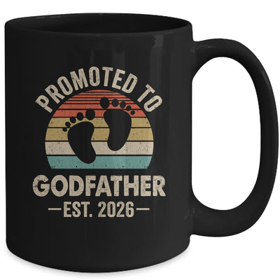 Promoted To Godfather Est 2026 Fathers Day Vintage Mug | siriusteestore