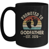 Promoted To Godfather Est 2026 Fathers Day Vintage Mug | siriusteestore