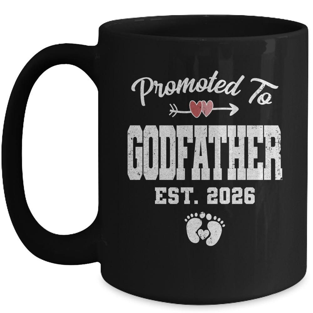 Promoted To Godfather Est 2026 Funny First Time Fathers Day Mug | siriusteestore
