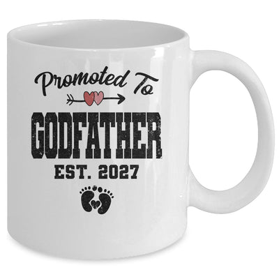 Promoted To Godfather Est 2027 First Time Fathers Day Mug | siriusteestore
