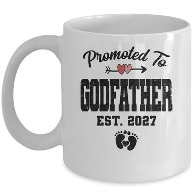 Promoted To Godfather Est 2027 First Time Fathers Day Mug | siriusteestore