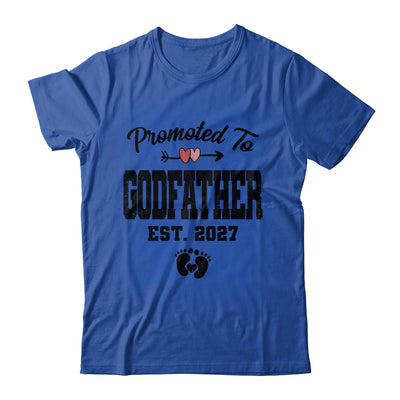 Promoted To Godfather Est 2027 First Time Fathers Day Shirt & Hoodie | siriusteestore